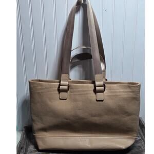 Urban Originals Beige Faux Leather Large Tote Hand/Shoulder Bag